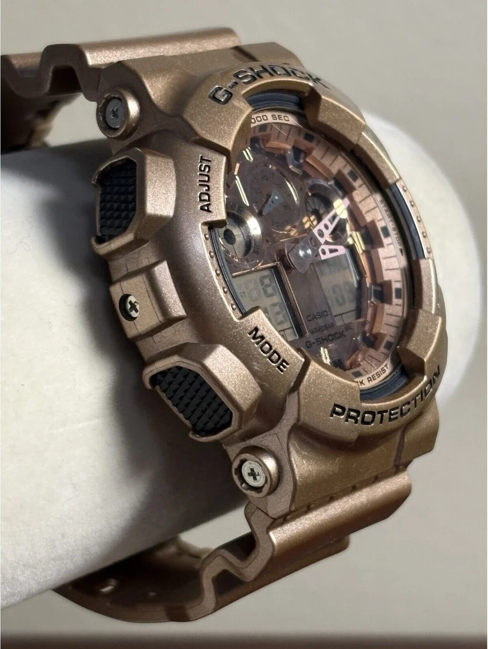 Casio G-Shock GA-100GD-9A Rose Gold Metallic Analog Digital Watch GA100 (5081)